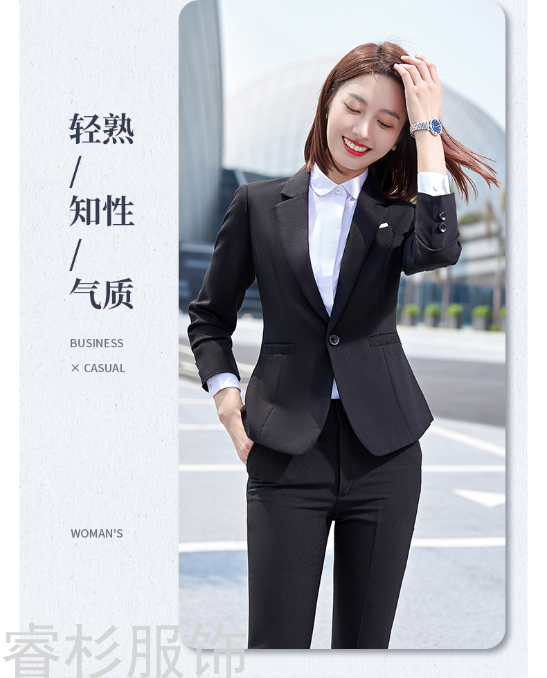 New Business Suit Suit Men's and Women's Same Suit Men's Two-Piece Suit Formal Business Suit Interview Ol Overalls