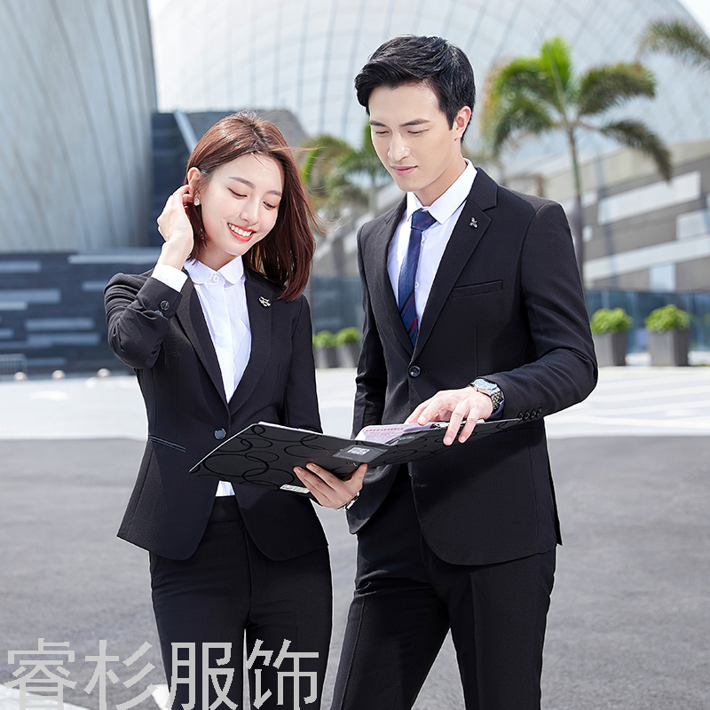 New Men&#039;s and Women&#039;s Same Business Suit Suit Men&#039;s Two-Piece Suit Formal Business Suit Interview Work Clothes