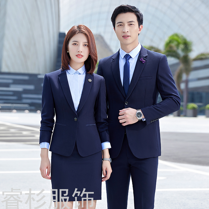 New Men&#039;s and Women&#039;s Same Business Suit Suit Men&#039;s Two-Piece Suit Formal Business Suit Interview Work Clothes