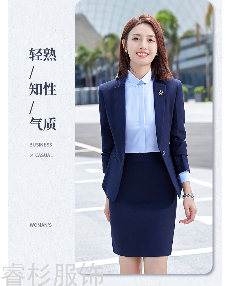 New Men's and Women's Same Business Suit Suit Men's Two-Piece Suit Formal Business Suit Interview Work Clothes