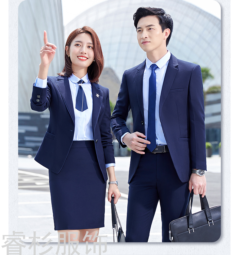 New Business Suit Suit Men's and Women's Same Suit Men's Two-Piece Suit Formal Business Suit Interview Ol Overalls