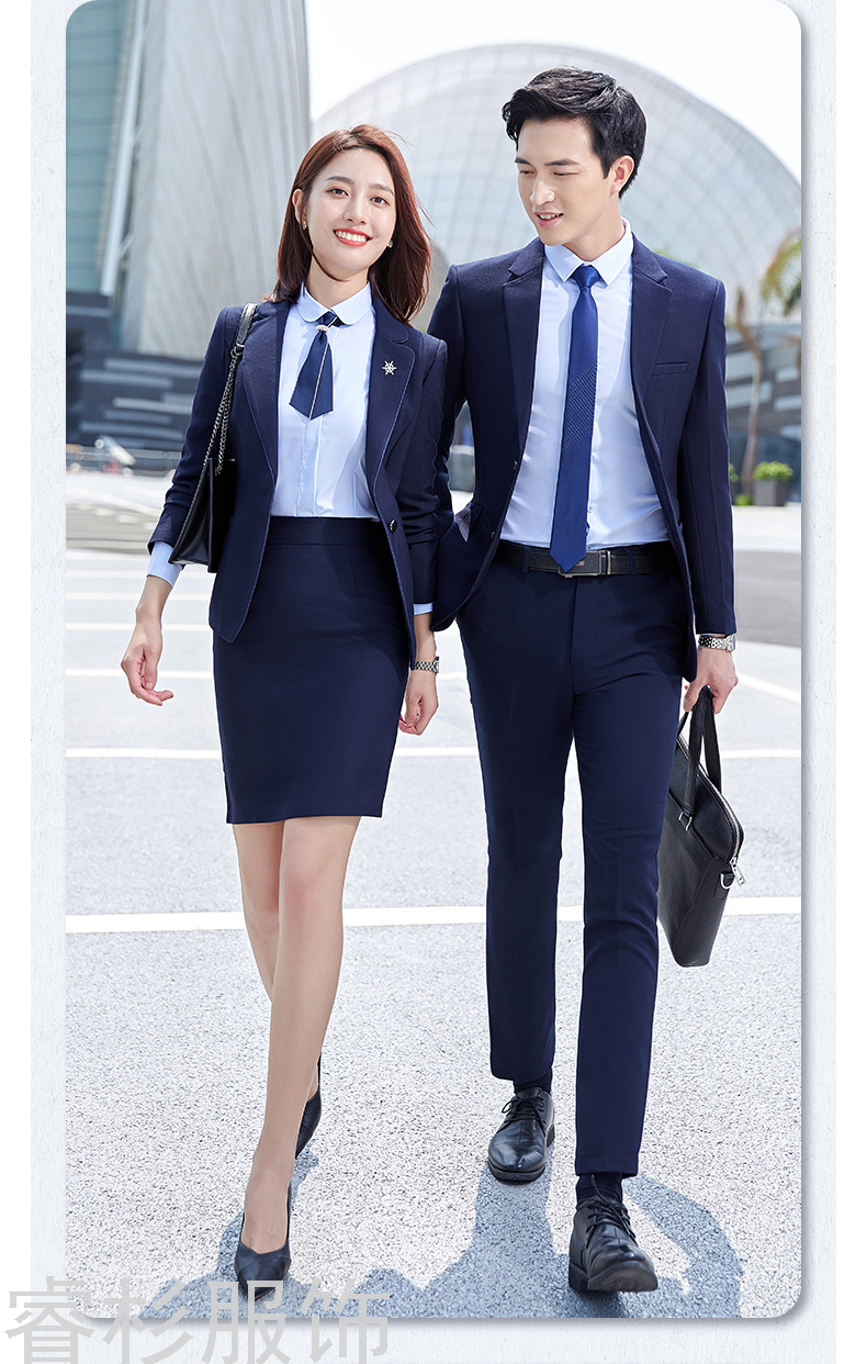 New Business Suit Suit Men's and Women's Same Suit Men's Two-Piece Suit Formal Business Suit Interview Ol Overalls