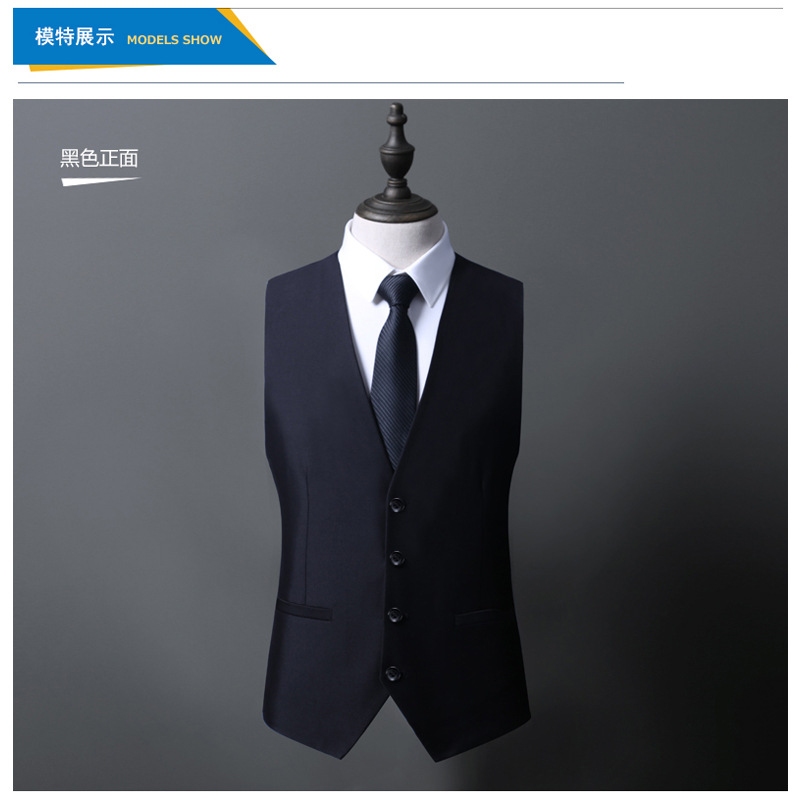 Spring and Autumn New British Style Men&#039;s Suit Vest Slim Fit Light Business Suit Vest Men&#039;s Formal Wear Professional Vest
