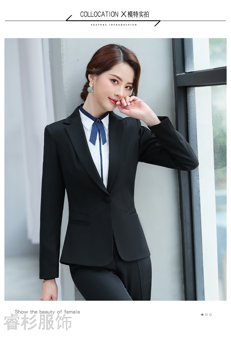 Fashion Suit Women's Business Wear Dignified Goddess Fan High-End Suit Female Suit Slim Fit Slimming Business Suit Fashion Suit Women's Business Wear Dignified Goddess Fan High-End Suit Female Suit Slim Fit Slimming Business Suit