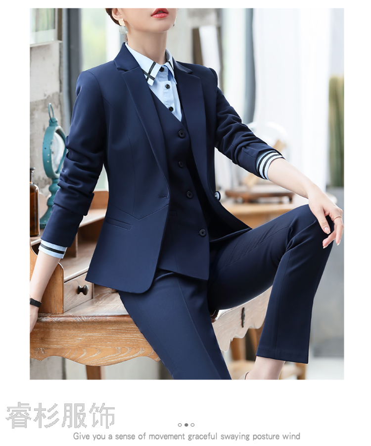 Fashion Suit Women's Business Wear Dignified Goddess Fan High-End Suit Female Suit Slim Fit Slimming Business Suit Fashion Suit Women's Business Wear Dignified Goddess Fan High-End Suit Female Suit Slim Fit Slimming Business Suit