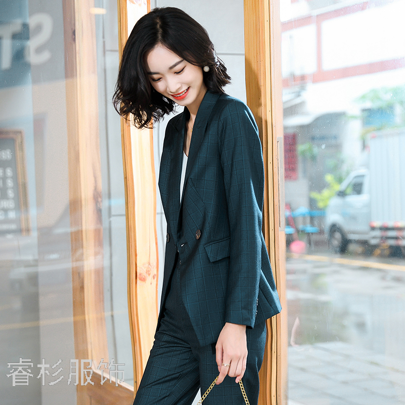 Fashion Suit Women&#039;s Business Wear Dignified Goddess Fan High-End Suit Female Suit Slim Fit Slimming Business Suit