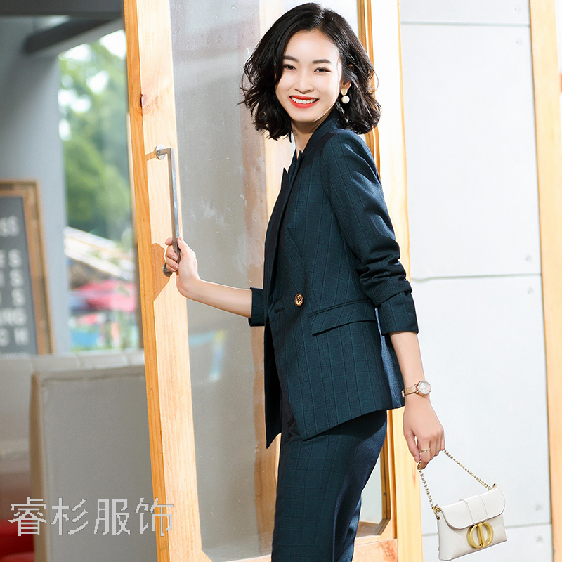 Fashion Suit Women&#039;s Business Wear Dignified Goddess Fan High-End Suit Female Suit Slim Fit Slimming Business Suit