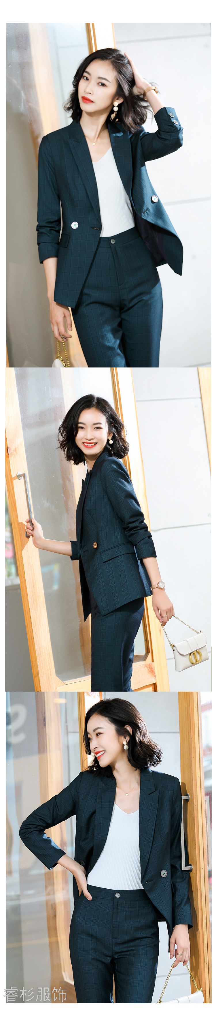 Fashion Suit Women's Business Wear Dignified Goddess Fan High-End Suit Female Suit Slim Fit Slimming Business Suit Fashion Suit Women's Business Wear Dignified Goddess Fan High-End Suit Female Suit Slim Fit Slimming Business Suit