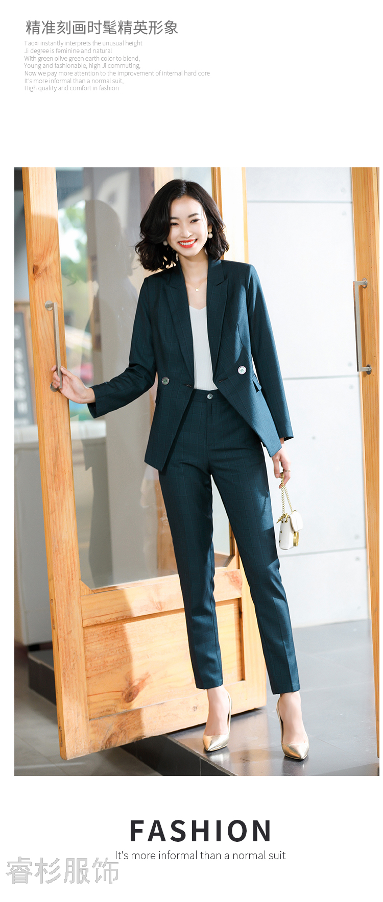 Fashion Suit Women's Business Wear Dignified Goddess Fan High-End Suit Female Suit Slim Fit Slimming Business Suit Fashion Suit Women's Business Wear Dignified Goddess Fan High-End Suit Female Suit Slim Fit Slimming Business Suit