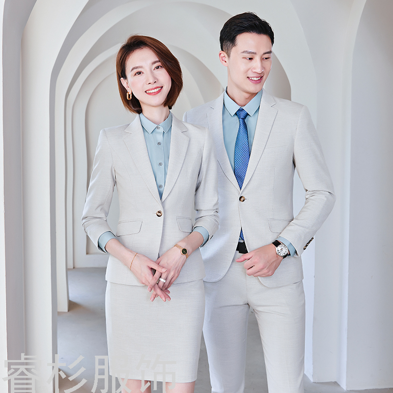 Business Wear Autumn and Winter Suit Suit Workwear Sales Department Men&#039;s and Women Same Business Business Suit Workwear
