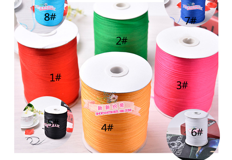 0.3cm Yarn Strip Chiffon Ribbon Transparent Nylon Ribbon DIY Bow Wedding Home Textile Clothing Accessories Ribbon Wholesale