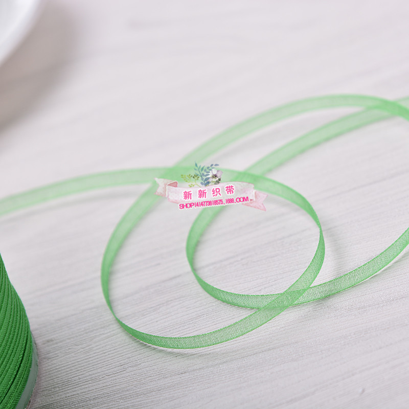 0.3cm Yarn Strip Chiffon Ribbon Transparent Nylon Ribbon DIY Bow Wedding Home Textile Clothing Accessories Ribbon Wholesale