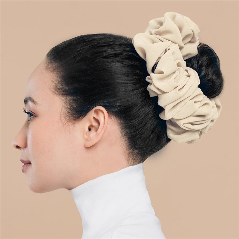 Hot sale chiffon Elastic Hair Bands Scrunch Ponytail Holder Scrunchy Hair Ties Solid Color Women Girls Female Hair Ties