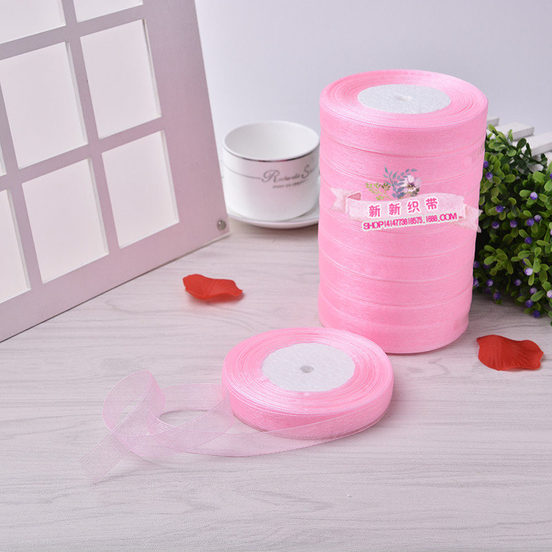 Wholesale Yarn Strip Chiffon Ribbon Transparent Nylon Ribbon DIY Bow Wedding Home Textile Clothing Accessories Ribbon Wholesale