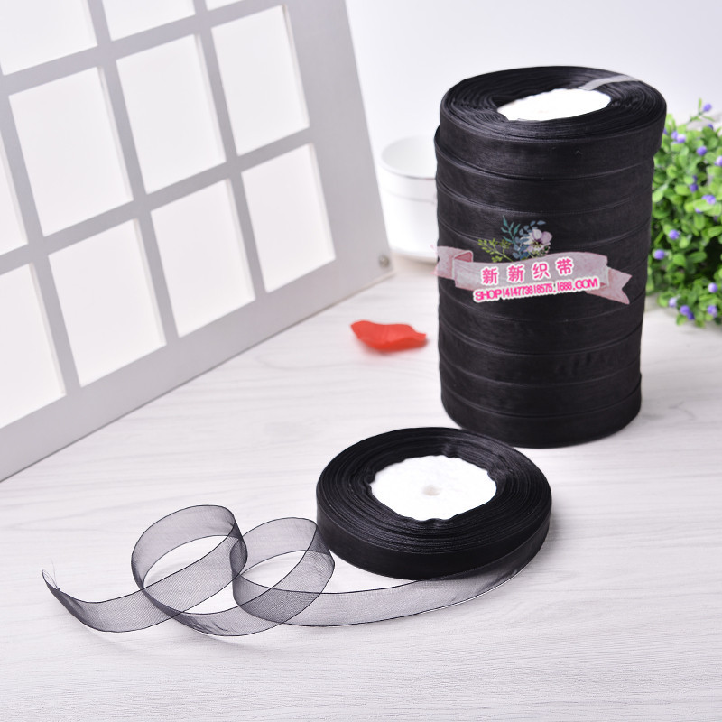 Wholesale Yarn Strip Chiffon Ribbon Transparent Nylon Ribbon DIY Bow Wedding Home Textile Clothing Accessories Ribbon Wholesale