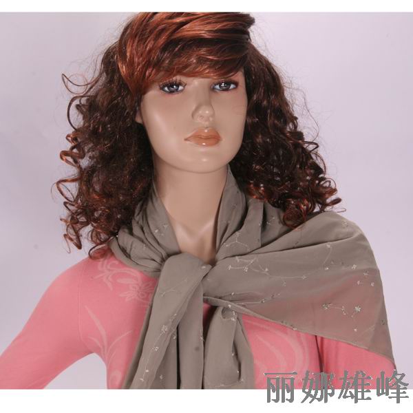 Chiffon embroidered kerchief Muslim baotou cravat embroidered scarves Bandanas Chiffon embroidered kerchief Muslim baotou cravat embroidered scarves Bandanas
