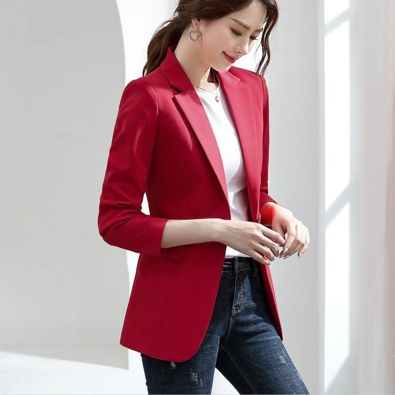 Small Suit Jacket for Women 2020 Spring and Autumn New Korean Style Slim Fit Casual Temperament Wild Women&#039;s Suit Jackets Top