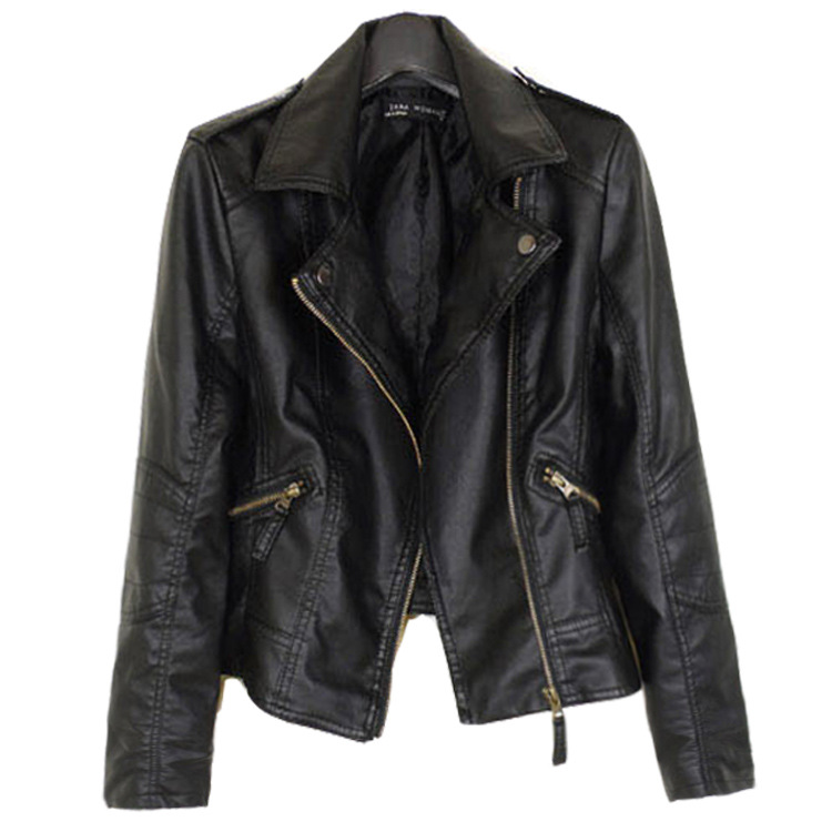Manufacturer Whole X100 Europe and The United States 2020 Leather Jacket punk Women&#039;s Motorcycle&#039;s short jackets