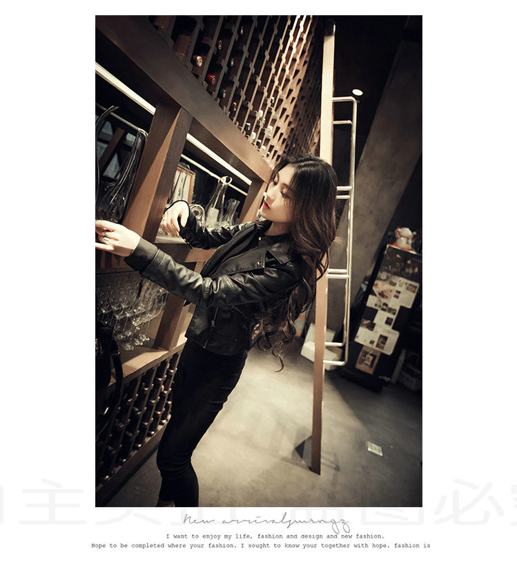 Manufacturer Whole X100 Europe and The United States 2020 Leather Jacket punk Women's Motorcycle's short jackets