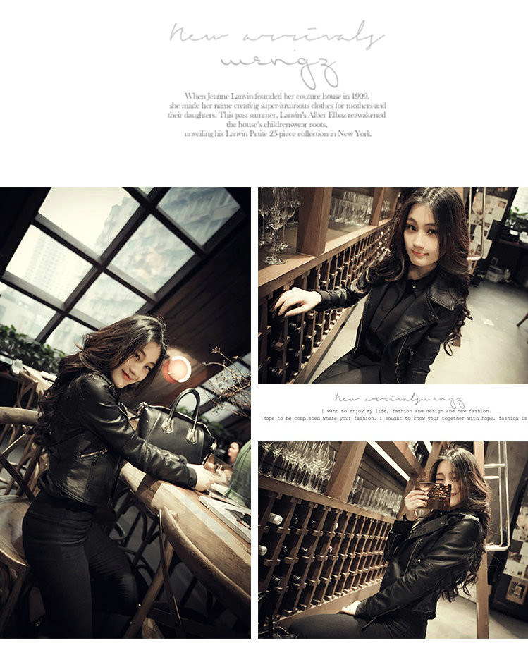 Manufacturer Whole X100 Europe and The United States 2020 Leather Jacket punk Women's Motorcycle's short jackets
