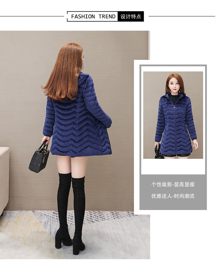 Autumn and Winter 2020 new down cotton-padded jackets for middle-aged and elderly women, padded cotton-padded jackets 