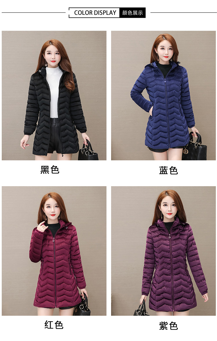 Autumn and Winter 2020 new down cotton-padded jackets for middle-aged and elderly women, padded cotton-padded jackets 
