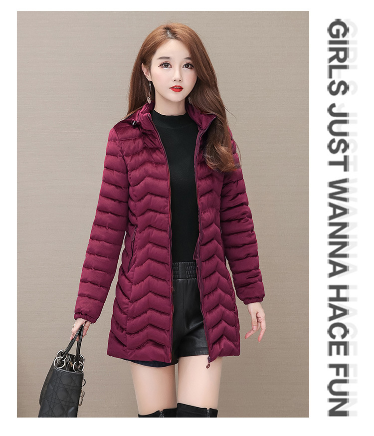Autumn and Winter 2020 new down cotton-padded jackets for middle-aged and elderly women, padded cotton-padded jackets 