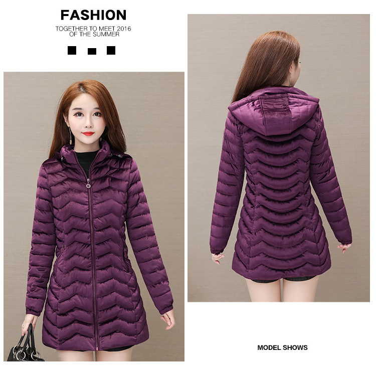 Autumn and Winter 2020 new down cotton-padded jackets for middle-aged and elderly women, padded cotton-padded jackets 