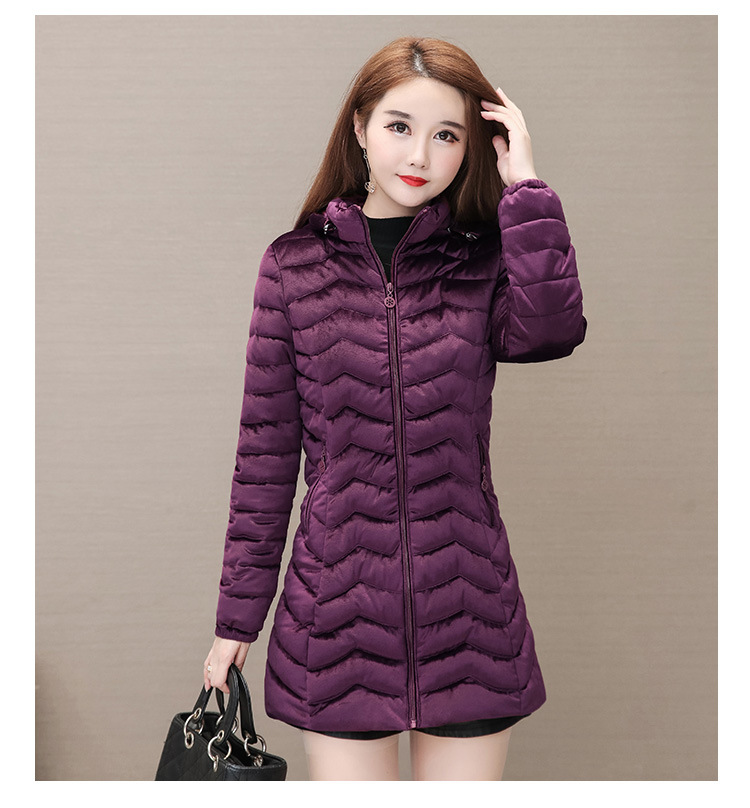 Autumn and Winter 2020 new down cotton-padded jackets for middle-aged and elderly women, padded cotton-padded jackets 