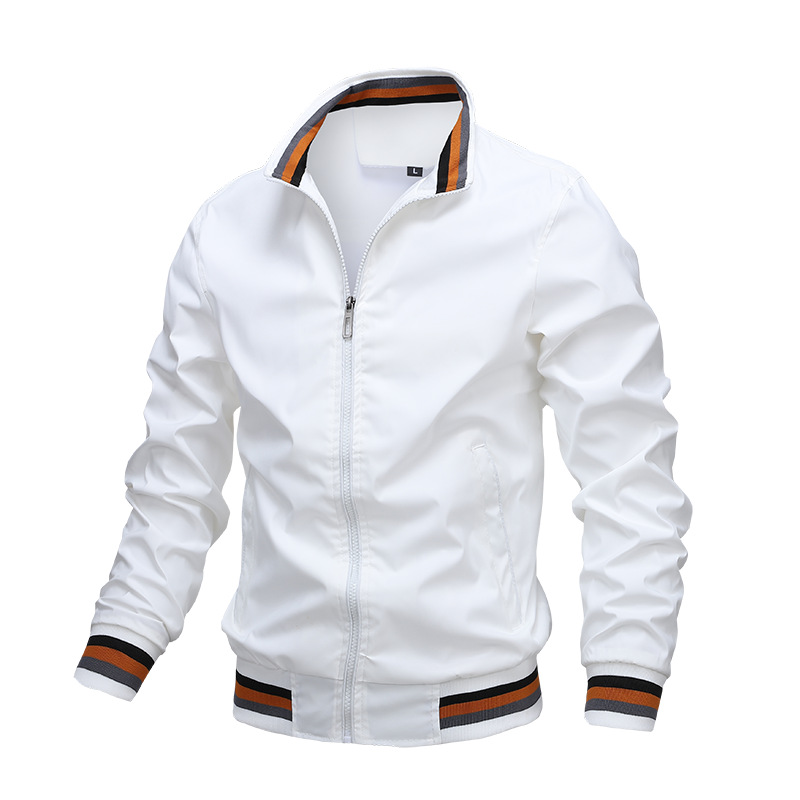 New Casual Jacket Men's Amazon Spring and Autumn Sports Solid Color Jacket Men's Jackets New Casual Jacket Men's Amazon Spring and Autumn Sports Solid Color Jacket Men's Jackets