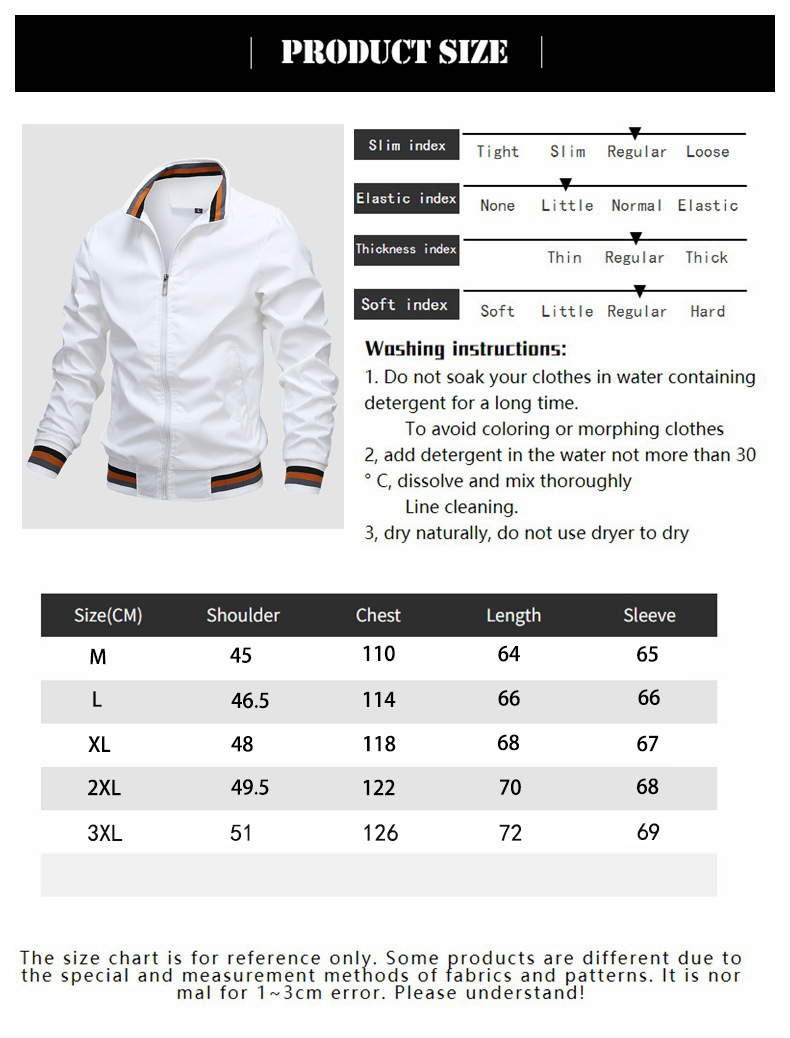 New Casual Jacket Men's Amazon Spring and Autumn Sports Solid Color Jacket Men's Jackets New Casual Jacket Men's Amazon Spring and Autumn Sports Solid Color Jacket Men's Jackets