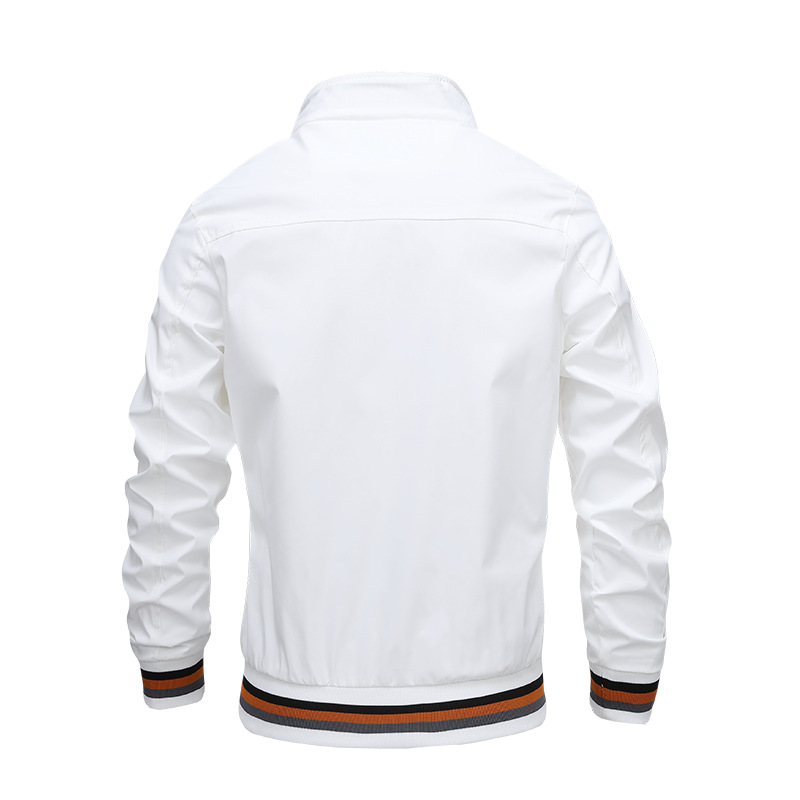 New Casual Jacket Men's Amazon Spring and Autumn Sports Solid Color Jacket Men's Jackets New Casual Jacket Men's Amazon Spring and Autumn Sports Solid Color Jacket Men's Jackets
