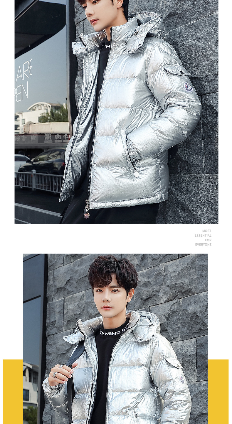 2019 New Men's down Jacket Couple Bright Short Thickened Korean Style Trendy Handsome Winter Men's Jackets 2019 New Men's down Jacket Couple Bright Short Thickened Korean Style Trendy Handsome Winter Men's Jackets