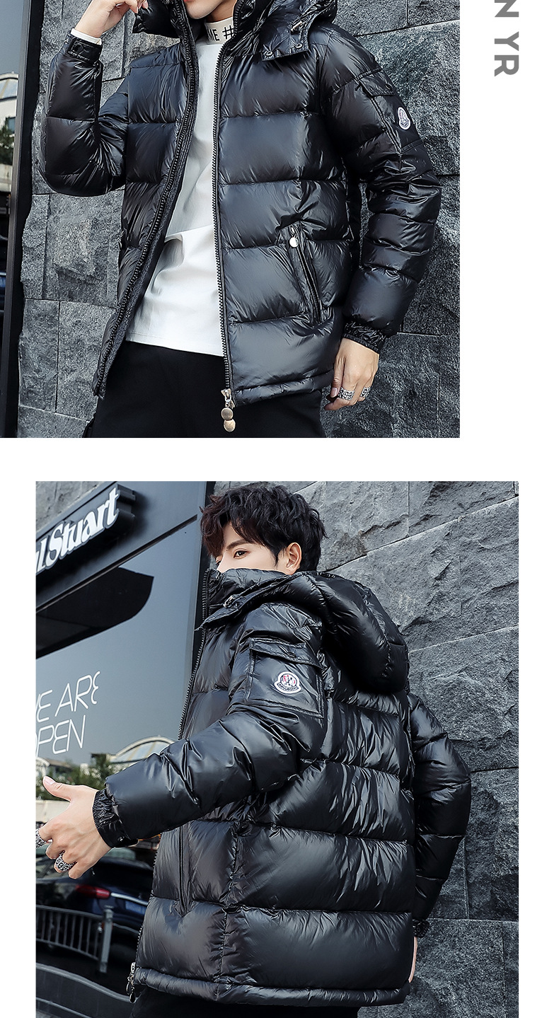 2019 New Men's down Jacket Couple Bright Short Thickened Korean Style Trendy Handsome Winter Men's Jackets 2019 New Men's down Jacket Couple Bright Short Thickened Korean Style Trendy Handsome Winter Men's Jackets