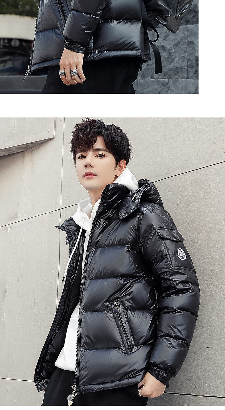 2019 New Men's down Jacket Couple Bright Short Thickened Korean Style Trendy Handsome Winter Men's Jackets 2019 New Men's down Jacket Couple Bright Short Thickened Korean Style Trendy Handsome Winter Men's Jackets