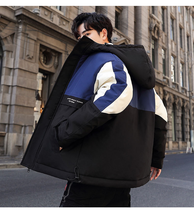 The new 2019 winter trend features matching hooded down jackets with white eiderdown overcoats