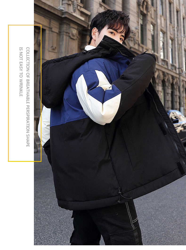 The new 2019 winter trend features matching hooded down jackets with white eiderdown overcoats