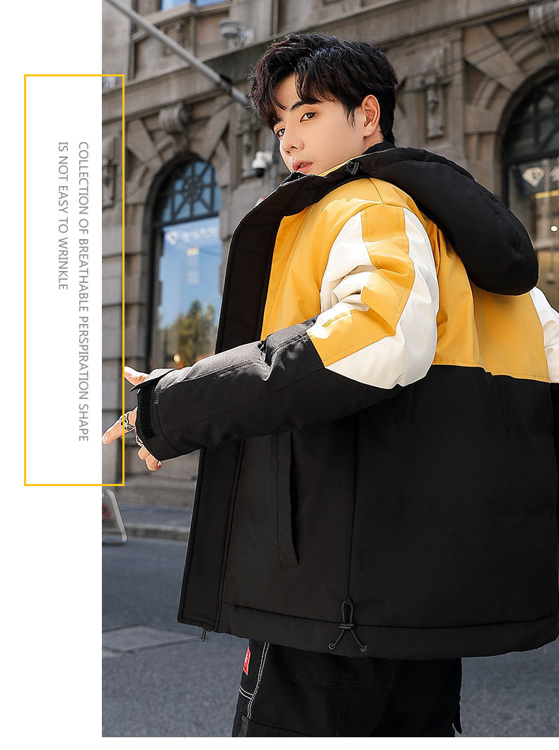 The new 2019 winter trend features matching hooded down jackets with white eiderdown overcoats