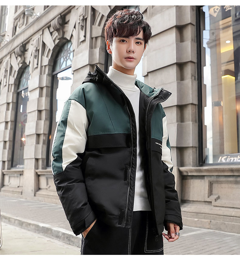 The new 2019 winter trend features matching hooded down jackets with white eiderdown overcoats