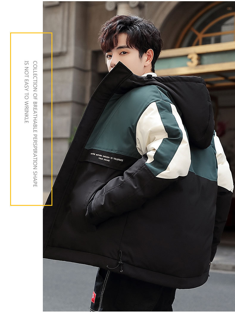 The new 2019 winter trend features matching hooded down jackets with white eiderdown overcoats