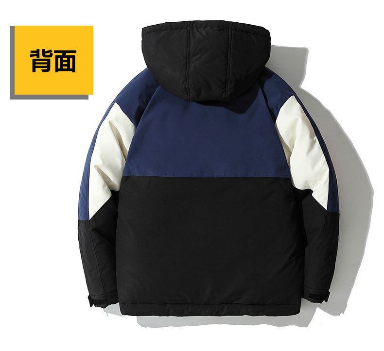 The new 2019 winter trend features matching hooded down jackets with white eiderdown overcoats