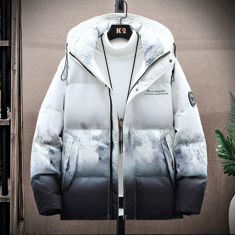 Down Jacket Men&#039;s Short Thin Fashion Brand Trend 2021new Winter Men&#039;s Jackets Youth Top Clothes