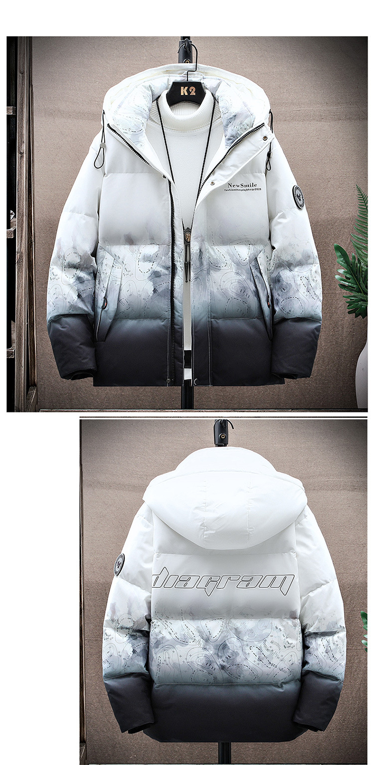 Down Jacket Men's Short Thin Fashion Brand Trend 2021new Winter Men's Jackets Youth Top Clothes