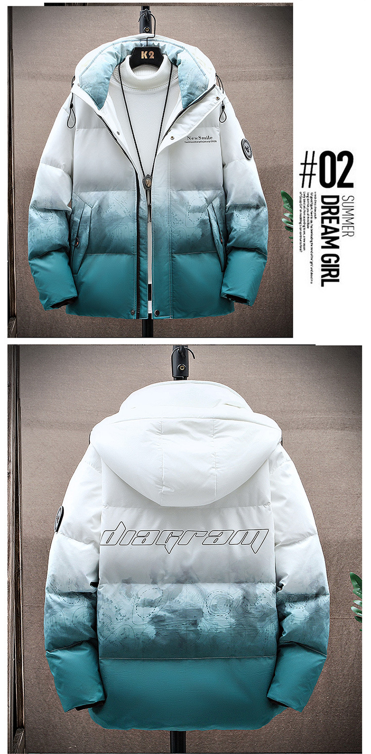 Down Jacket Men's Short Thin Fashion Brand Trend 2021new Winter Men's Jackets Youth Top Clothes