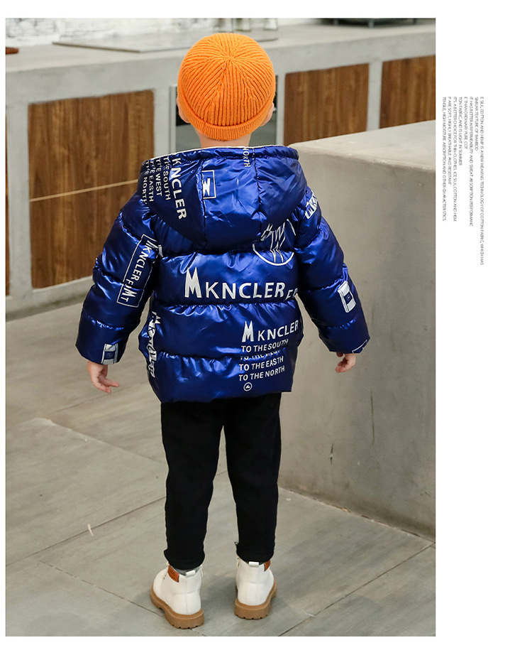 Children's down and Wadded Jacket Boy's Cotton Jackets Children's Baby Padded Coat Coat Baby Girl Infant Winter Children's Clothing