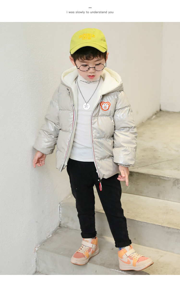 Children's down and Wadded Jacket Boy's Cotton Jackets Children's Baby Padded Coat Coat Baby Girl Infant Winter Children's Clothing
