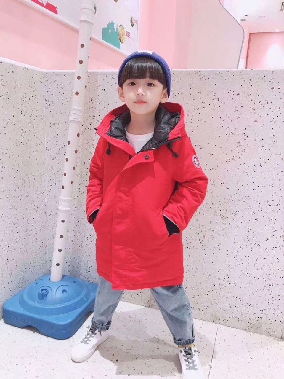 Big Goose Children&#039;s down Jacket 2021 New Mid-Length Thickened Camouflage Boys&#039; Girls&#039; Jackets Coat Fashion