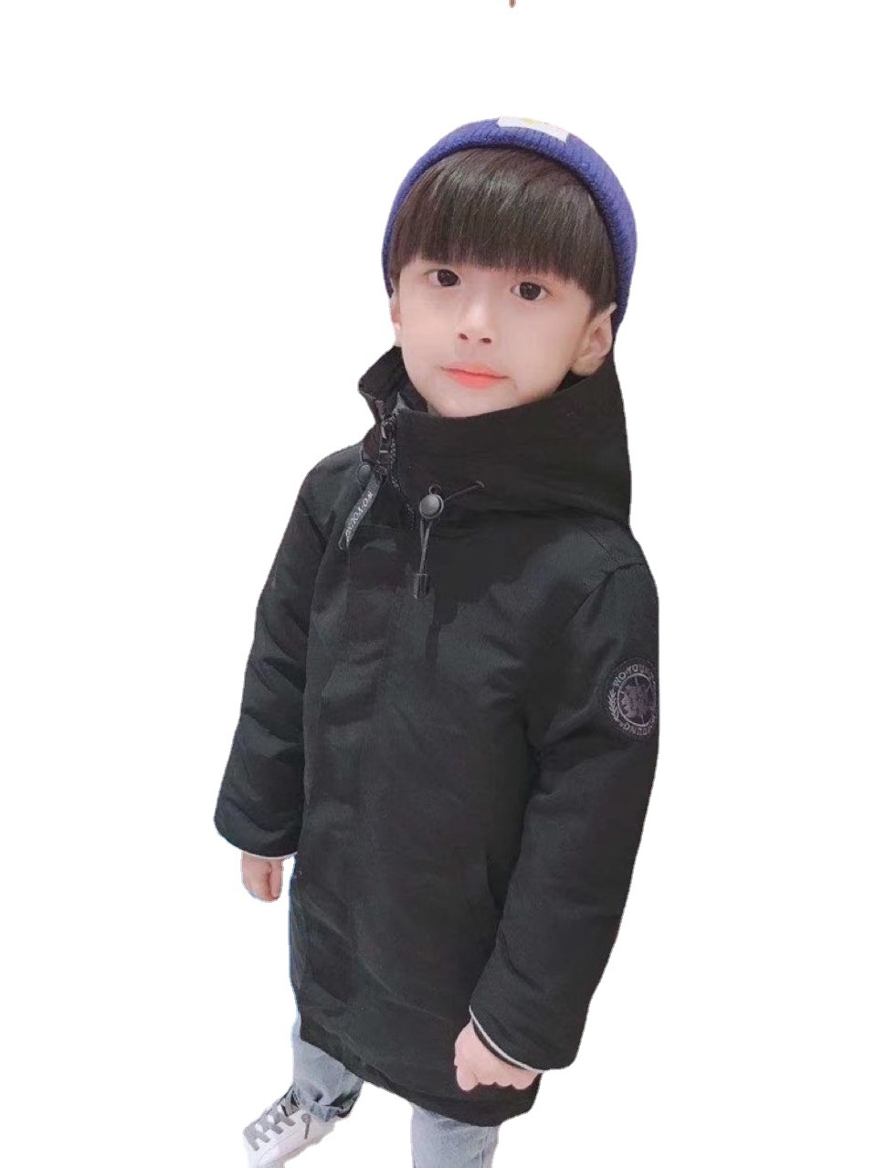 Big Goose Children&#039;s down Jacket 2021 New Mid-Length Thickened Camouflage Boys&#039; Girls&#039; Jackets Coat Fashion