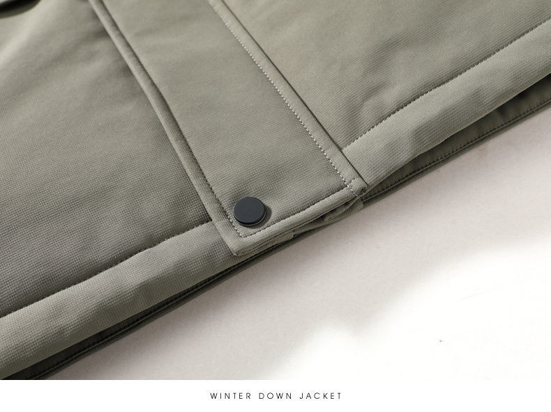 Down Jacket Men's Mid-Length Extremely Cold Big Fur Collar New Thickened Handsome Cold-Proof Winter Men's Jackets Trendy