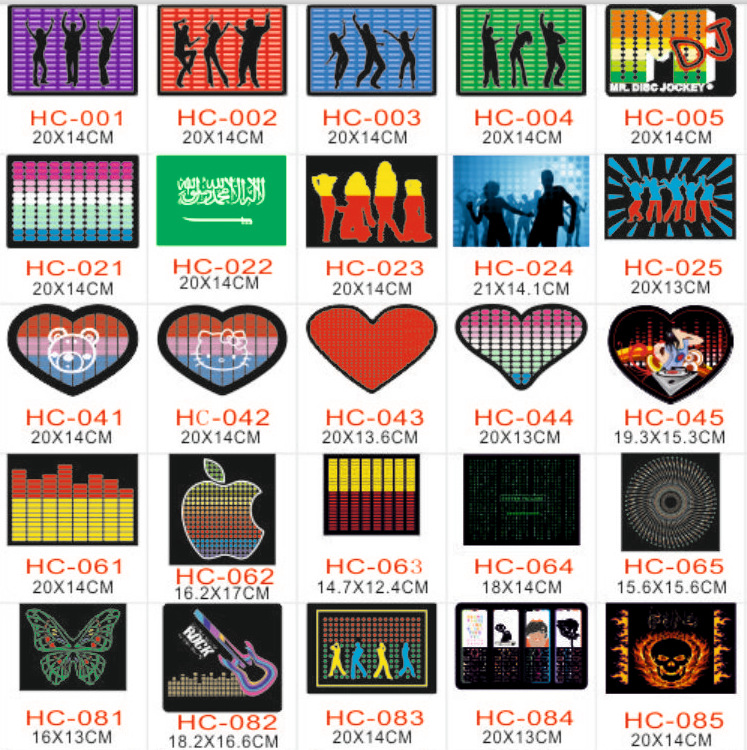 Concert event flash T-shirt EL cold light lovers flash T-shirt music voice control luminous short sleeves.